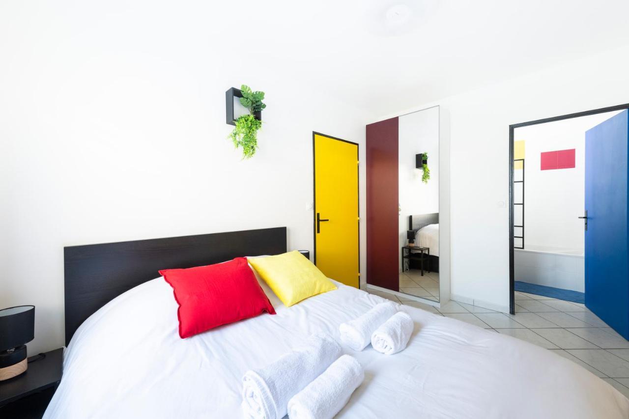 Appartement Entier - Le Mondrian - 1Ch Check-In 24H 빌뢰르반 외부 사진